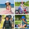 imageSukeen Kids Sun Hats with Neck Flap for Girls BoysLightweight Kids Beach Hat QuickDrying Fishing Hat for OutdoorsBlack