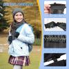 imageSukeen Kids Winter Warm Gloves for Boys Girls Windproof PU Cold Weather Gloves Aged 414 AntiSlip Gloves for Cycling Outdoor