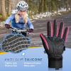 imageSukeen Kids Winter Warm Gloves for Boys Girls Windproof PU Cold Weather Gloves Aged 414 AntiSlip Gloves for Cycling OutdoorRose