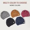 imageSukeen Knit Beanie Hat for Women Thick Fleece Lined Winter Hat Warm Skull Cap Fashionable Knit Hat for OutdoorBrown