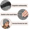 imageSukeen Knit Beanie Hat for Women Thick Fleece Lined Winter Hat Warm Skull Cap Fashionable Knit Hat for OutdoorGrey