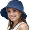 imageSukeen Lightweight Bucket Hat for Women QuickDry Hiking Hat Packable Foldable UV Sun Hat for Outdoor ActivitiesNavy Blue