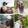 imageSukeen Lightweight Bucket Hat for Women QuickDry Hiking Hat Packable Foldable UV Sun Hat for Outdoor ActivitiesWhite