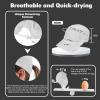 imageSukeen Lightweight Sun Hat for Women MenQuick Drying Baseball Cap UPF50 Running Hats Foldable Sport Cap for Outdoor DailyWhite