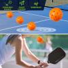 imageSukeen Outdoor Pickleball Balls 40 Holes High Bounce True Flight Pickleball Ball High Visibility Outdoor Pickleballs High Elasticity Pickle Balls with Mesh BagRose Red  Neon Green  Blue  Orange