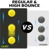 imageSukeen Outdoor Pickleball Balls 40 Holes High Bounce True Flight Pickleball Ball High Visibility Outdoor Pickleballs High Elasticity Pickle Balls with Mesh Bagd Rose Red8Neon Green9Blue9Yellow8