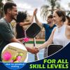 imageSukeen Outdoor Pickleball Balls 40 Holes High Bounce True Flight Pickleball Ball High Visibility Outdoor Pickleballs High Elasticity Pickle Balls with Mesh Bagc Rose Red20