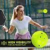 imageSukeen Outdoor Pickleball Balls with Mesh Bag 40 Holes Pickleball Balls Outdoor High Bounce Pickle Balls for All Style Pickleball PaddlesNeon Green
