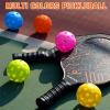 imageSukeen Outdoor Pickleball Balls with Mesh Bag 40 Holes Pickleball Balls Outdoor High Bounce Pickle Balls for All Style Pickleball PaddlesNeon GreenBlueRose RedOrange