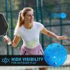 imageSukeen Outdoor Pickleball Balls with Mesh Bag 40 Holes Pickleball Balls Outdoor High Bounce Pickle Balls for All Style Pickleball PaddlesNeon GreenBlueRose RedOrange