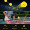 imageSukeen Outdoor Pickleball Balls with Mesh Bag 40 Holes Pickleball Balls Outdoor High Bounce Pickle Balls for All Style Pickleball PaddlesYellow