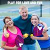 imageSukeen Pickleball Paddles Graphite Surface 16mm Pickleball Rackets Control for Women Pickleball BallsEraserBagRose red Round