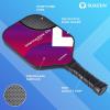imageSukeen Pickleball Paddles Graphite Surface 16mm Pickleball Rackets Control for Women Pickleball BallsEraserBagRose red Round