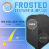 imageSukeen Pickleball Paddles Set of 2 Frosted Cloth Texture Surface Pickleball Paddle Pickleball Set13mm Fiberglass Pickle Ball Rackets 2 Pack Elongated Handle 4 Balls Eraser Sky Blue