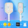 imageSukeen Pickleball Paddles Set of 2 Frosted Cloth Texture Surface Pickleball Paddle Pickleball Set13mm Fiberglass Pickle Ball Rackets 2 Pack Elongated Handle 4 Balls Eraser Sky Blue