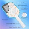 imageSukeen Pickleball Paddles Set of 2 Frosted Cloth Texture Surface Pickleball Paddle Pickleball Set13mm Fiberglass Pickle Ball Rackets 2 Pack Elongated Handle 4 Balls Eraser Sky Blue