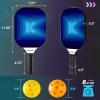 imageSukeen Pickleball Paddles Set of 2 Lightweight Fiberglass Pickleball Paddles Pickleball Paddle 13mm Power Honeycomb Core Pickleball Set with 4 Balls ampamp1 Bag