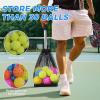 imageSukeen Pickleball Tennis Ball Hopper 30 Tennis Ball Pickleball Ball Collector Tennis Hopper Pickleball Ball Holder for Easy Pickup Carrying and Storage Tennis Ball Pickleball Picker Upper
