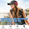 imageSukeen Sports Sun Visor Men Women Lightweight Portable Cooling Stretchy Visor Hat for Running Golf Daily WearBlackRed