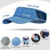 imageSukeen Sports Sun Visor Men Women Lightweight Portable Cooling Stretchy Visor Hat for Running Golf Daily WearBlue