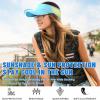 imageSukeen Sports Sun Visor Men Women Lightweight Portable Cooling Stretchy Visor Hat for Running Golf Daily WearBlueYellow
