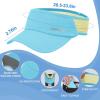 imageSukeen Sports Sun Visor Men Women Lightweight Portable Cooling Stretchy Visor Hat for Running Golf Daily WearBlueYellow