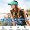 imageSukeen Sports Sun Visor Men Women Lightweight Portable Cooling Stretchy Visor Hat for Running Golf Daily WearLake BlueBlue