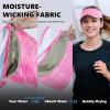 imageSukeen Sports Sun Visor Men Women Lightweight Portable Cooling Stretchy Visor Hat for Running Golf Daily WearPink
