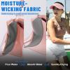 imageSukeen Sports Sun Visor Men Women Lightweight Portable Cooling Stretchy Visor Hat for Running Golf Daily WearPinkPurple