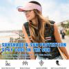 imageSukeen Sports Sun Visor Men Women Lightweight Portable Cooling Stretchy Visor Hat for Running Golf Daily WearPinkPurple