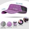 imageSukeen Sports Sun Visor Men Women Lightweight Portable Cooling Stretchy Visor Hat for Running Golf Daily WearPurple