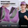 imageSukeen Sports Sun Visor Men Women Lightweight Portable Cooling Stretchy Visor Hat for Running Golf Daily WearPurple