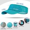 imageSukeen Sports Sun Visor Men Women Lightweight Portable Cooling Stretchy Visor Hat for Running Golf Daily WearTeal Blue