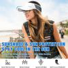 imageSukeen Sports Sun Visor Men Women Lightweight Portable Cooling Stretchy Visor Hat for Running Golf Daily WearWhiteGrey