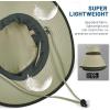 imageSukeen Wide Brim Sun Hats for Men Women Lightweight Fishing Hat UPF50 Foldable Bucket hat for Fishing Hiking BeachKhaki