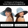 imageSukeen Wide Brim Sun Hats for Women Men Double Sided Wearing Fishing Hats UPF50 Cooling Bucket Hat for Beach Hiking OutdoorLight Blue