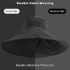 imageSukeen Wide Brim Sun Hats for Women Men Double Sided Wearing Fishing Hats UPF50 Cooling Bucket Hat for Beach Hiking OutdoorRed