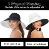 imageSukeen Wide Brim Sun Hats for Women Men Double Sided Wearing Fishing Hats UPF50 Cooling Bucket Hat for Beach Hiking OutdoorWhite