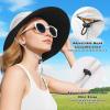 imageSukeen Wide Brim Sun Hats for Women Men Double Sided Wearing Fishing Hats UPF50 Cooling Bucket Hat for Beach Hiking OutdoorWhite