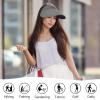 imageSukeen Wide Brim Sun Visor Hat for Women MenUPF50 Seamless Sun Hats Foldable Ponytail Beach Hats for Daily Outdoor SportDark Gray