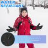 imageSukeen Windproof Kids Winter Gloves Soft Warm Touchscreen AntiSlip Boys Winter Gloves for Kids Boys Girls Youth Snow Ski Running Cycling OutdoorBlack