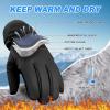 imageSukeen Windproof Kids Winter Gloves Soft Warm Touchscreen AntiSlip Boys Winter Gloves for Kids Boys Girls Youth Snow Ski Running Cycling OutdoorBlack