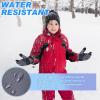 imageSukeen Windproof Kids Winter Gloves Soft Warm Touchscreen AntiSlip Boys Winter Gloves for Kids Boys Girls Youth Snow Ski Running Cycling OutdoorGray