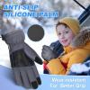 imageSukeen Windproof Kids Winter Gloves Soft Warm Touchscreen AntiSlip Boys Winter Gloves for Kids Boys Girls Youth Snow Ski Running Cycling OutdoorGray