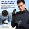 imageSukeen Windproof Winter Gloves for Cold Weather Soft Warm Touchscreen AntiSlip Mens Winter Gloves for Running Driving Cycling Hiking Biking Outdoor Sports Daily WorkBlack
