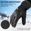 imageSukeen Windproof Winter Gloves for Cold Weather Soft Warm Touchscreen AntiSlip Mens Winter Gloves for Running Driving Cycling Hiking Biking Outdoor Sports Daily WorkBlack