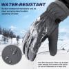 imageSukeen Windproof Winter Gloves for Cold Weather Soft Warm Touchscreen AntiSlip Mens Winter Gloves for Running Driving Cycling Hiking Biking Outdoor Sports Daily WorkGray