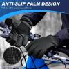 imageSukeen Windproof Winter Gloves for Cold Weather Soft Warm Touchscreen AntiSlip Mens Winter Gloves for Running Driving Cycling Hiking Biking Outdoor Sports Daily WorkBlack