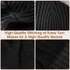 imageSukeen Winter Beanie for Men Women Fleece Lined Soft Warm Winter Hat Waterproof Cuffed Skull Cap for Cold WeatherBlack
