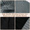 imageSukeen Winter Beanie for Men Women Fleece Lined Soft Warm Winter Hat Waterproof Cuffed Skull Cap for Cold WeatherGrey